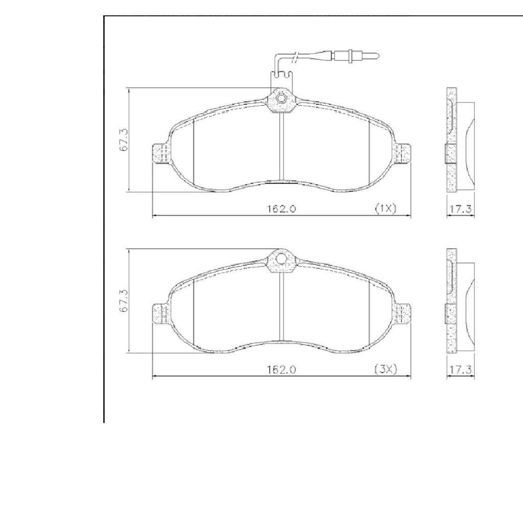 [PD/1606-B] [PD/1606-B] LINEA LIVIANA - PASTILLAS DE FRENO - FRAS-LE - PEUGEOT EXPERT 2006/.... PEUGEOT 807 DELANTERA POS. 916