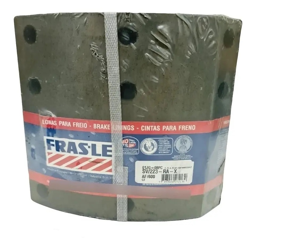 [SV/223-RA-STD] LINEA PESADA - CINTA FRENO SERVICIO PESADO - FRAS-LE - SCANIA 112-113 COLECTIVO DELANTERA REMACHE AGUJERO DE 8MM
