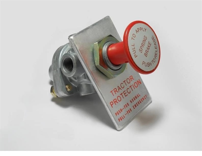 [21502] REPUESTOS (BC) - REPUESTOS LINEA PESADA - PELLACANI - FRENO MANO BOTON UNIVERSAL C/PANEL ALUMINIO