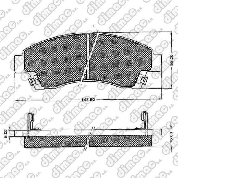 [150324] FRENOS (BC) - PASTILLAS DE FRENO - DIMAC - MAZDA D2500/2600 DELANTERA POS. 583