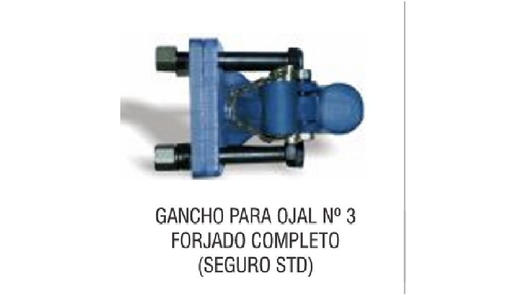 [15507] [15507] LINEA PESADA - REPUESTOS LINEA PESADA - WHEEL - GANCHO FORJADO Nº 3 C/SEGURO STD. C/TRATAMIENTO CERTIFICADO