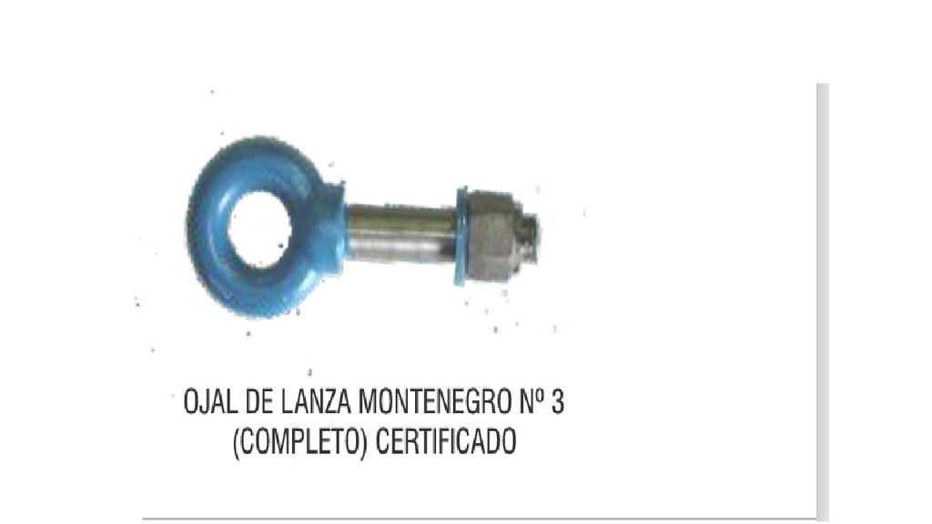 [15145] LINEA PESADA - REPUESTOS LINEA PESADA - WHEEL - OJAL DE LANZA Nº 3 VASTAGO Nº 4 SALTO CERTIFICADO ACOPLADOS 3/4 EJES