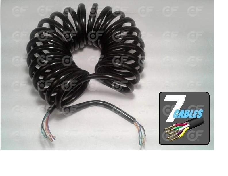 [24400] REPUESTOS (BC) - REPUESTOS LINEA PESADA - PELLACANI - CABLE ESPIRALADO ELECTRICO 7 CABLES ACOPLADOS