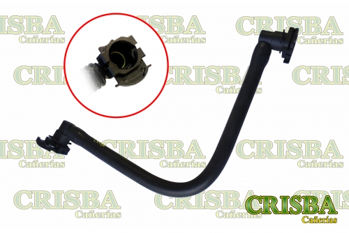 [W3143] REPUESTOS (BC) - REPUESTOS LINEA PESADA - CRISBA FLEX./C.COMPR./VARIOS - FLEXIBLE SALIDA AGUA COMPRESOR FORD 1722E CONECTOR 1/2