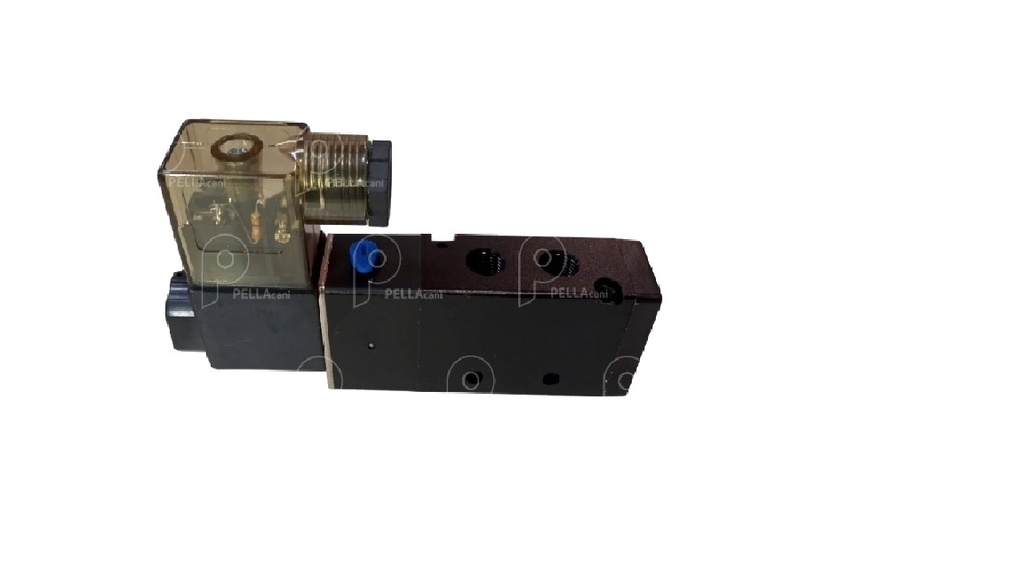 [25136] LINEA PESADA - REPUESTOS LINEA PESADA - PELLACANI - ELECTROVALVULA 5/2 - 24VOLT. ROSCA 1/8