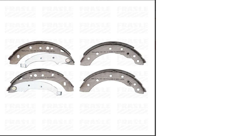 [PG/209-XX-CPA PATIN FRENO] [PG/209-XX-CPA PATIN FRENO] LINEA LIVIANA - PATINES DE FRENOS - FRAS-LE - PEUGEOT 206 1.4/1.6 99/13 - 207 1.4/1.6 08/... 205MM 2DA MEDIDA