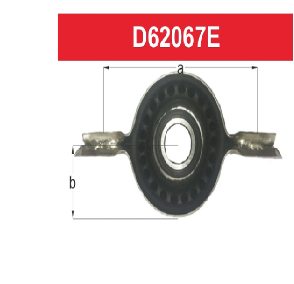 [D62067E] LINEA LIVIANA - CENTRO DE CARDAN - DBH - MITSUBISHI L200-L300 RULEMAN 30MM