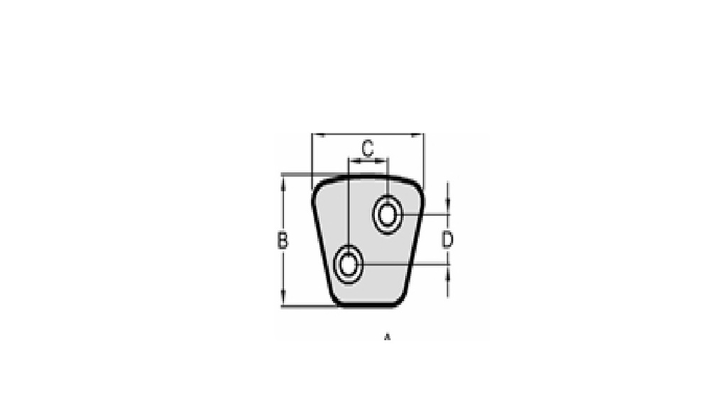 [HC2V4038869] [HC2V4038869] LINEA PESADA - PASTILLAS/SEGMENTO SINTERIZADO - HC-EMBRAGUES - PASTILLA SINTERIZADA GRANDE AGUJEROS DIAGONAL DERECHO 4.8 MM ESPESOR