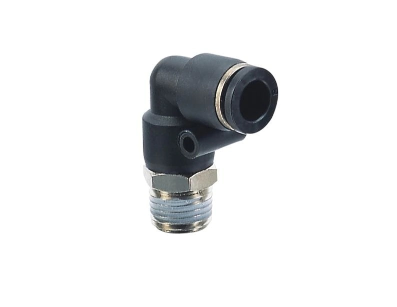 [21843] LINEA PESADA - CONEXIONES FRENO AIRE/VARIAS - PELLACANI - CONEXION CODO 90 TUBO 6MM ROSCA CONICA 1/4