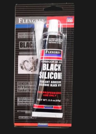 [BLACKSILICONE] REPUESTOS Y ACCESORIOS - GRASA-LIQUIDO-LUBRICANTE-PEGAM - FLEXGREY - FORMADOR DE JUNTAS COLOR NEGRO POMO 85GRS.