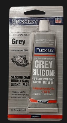 [GREYSILICONE] REPUESTOS Y ACCESORIOS - GRASA-LIQUIDO-LUBRICANTE-PEGAM - FLEXGREY - FORMADOR DE JUNTAS COLOR GRIS POMO 85GRS.