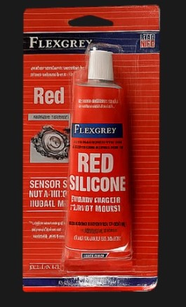 [REDSILICONE] [REDSILICONE] REPUESTOS Y ACCESORIOS - GRASA-LIQUIDO-LUBRICANTE-PEGAM - FLEXGREY - FORMADOR DE JUNTAS COLOR ROJO POMO 85GRS.