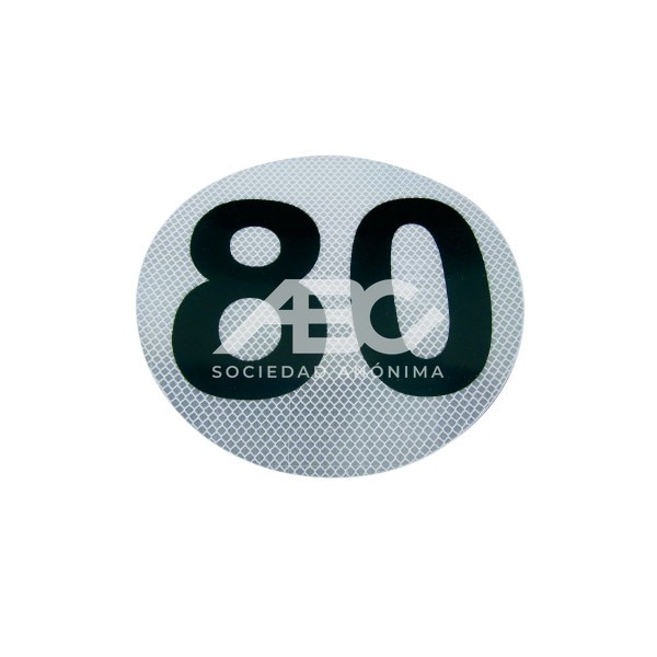 [CIRCULO 80 - CH-80KM] [CIRCULO 80 - CH-80KM] REPUESTOS Y ACCESORIOS - REPUESTOS VARIOS - BANDAS REFLECTIVAS 4K - CIRCULO DE VELOCIDAD 80
