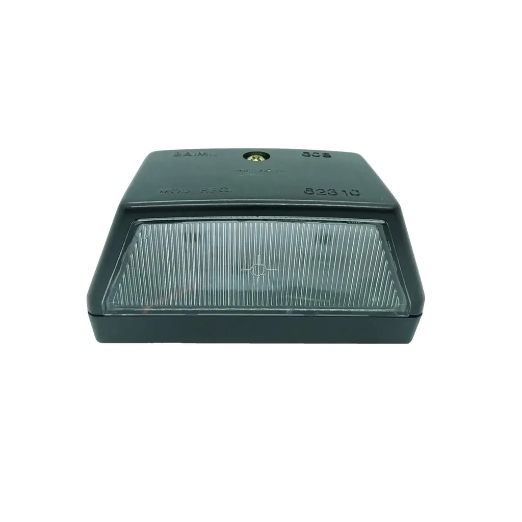 [027-608E] REPUESTOS Y ACCESORIOS - OPTICAS Y FAROS - MICOLINI - FARO PATENTE ELECT. 12/24V 6 LED 107MM X 60MM