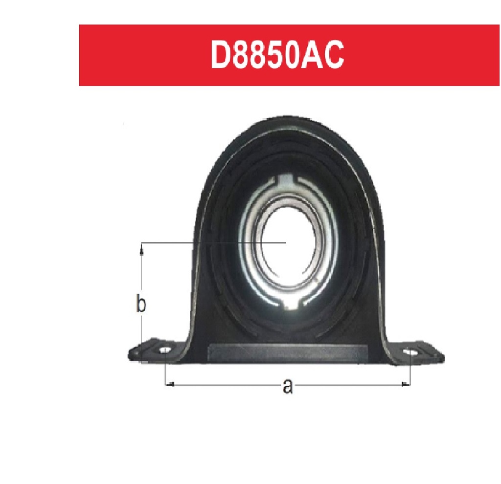 [D8850AC] LINEA PESADA - CENTRO DE CARDAN - DBH - FORD F100-150-14000-M BENZ 712-714-813-912-913-SPRINTER 40MM-C/SOPORTE