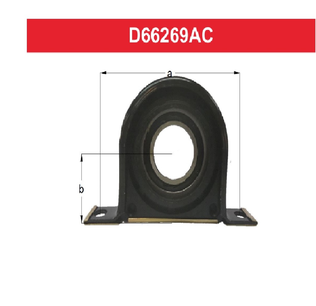 [D66269AC] LINEA LIVIANA - CENTRO DE CARDAN - DBH - VW AMAROK CON SOPORTE RULEMAN 45MM