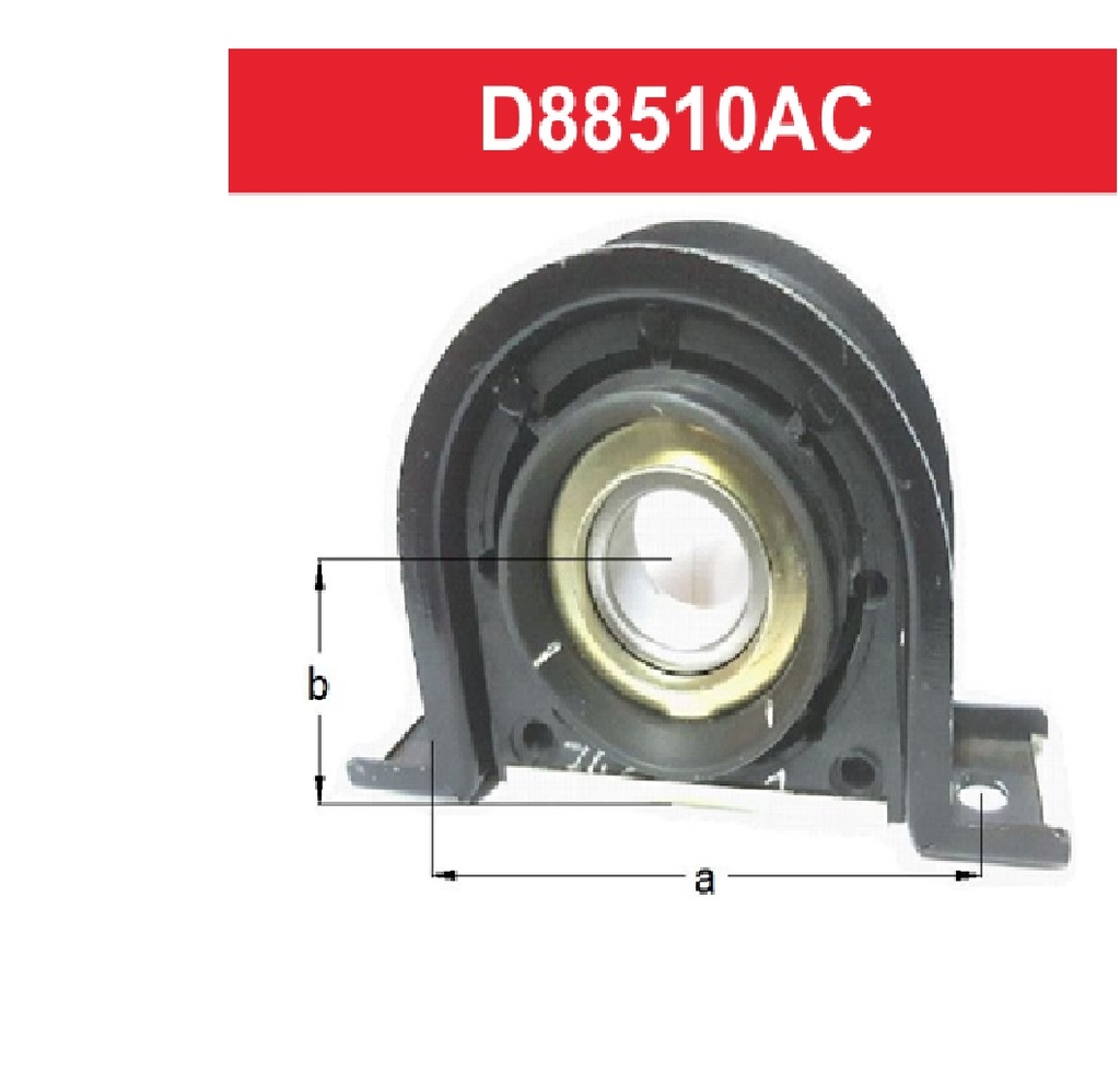 [D88510AC] LINEA PESADA - CENTRO DE CARDAN - DBH - FORD CARGO 1722 - M BENZ - VW 17.300-26.300 RODAM 50MM C/SOPORTE)